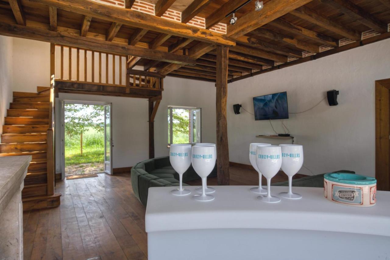 Crazy Villa Le Petit Belair 18 - Heated Pool - Foot - 2H Paris - 30P Aubigny-sur-Nère Εξωτερικό φωτογραφία